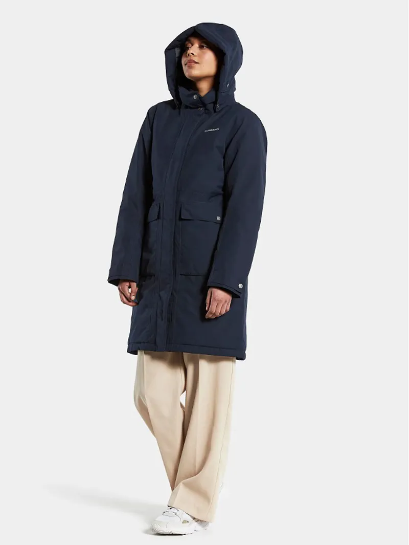 Didriksons Womens Emilia  Parka 2 Dark Night Blue-5